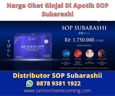 Harga Obat Ginjal Di Apotik SOP Subarashi, WA 0878 9381 1929