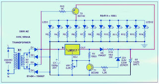 rangkaian lampu emergency