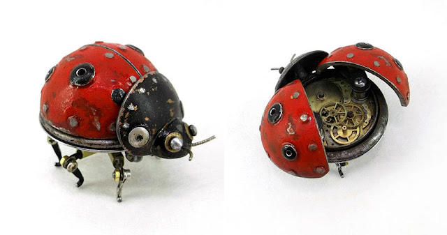 animals steampunk sculpture