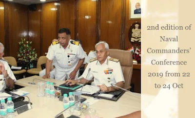 2nd edition of Naval Commanders’ Conference 2019 from 22 to 24 Oct