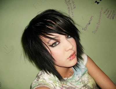 medium emo hairstyles