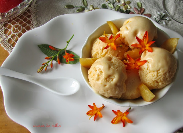 Helado de albaricoque