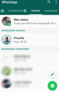 Como achar o status de um contato