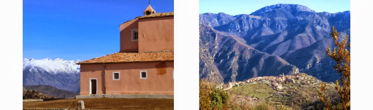 Sanctuary of Madone d'Utelle and the view when descending back to Utelle