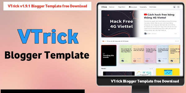 VTrick Premium Blogger Template | Download VTrick Blogger Template v1.9.1