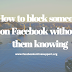 How to block someone using a mobile device on Facebook