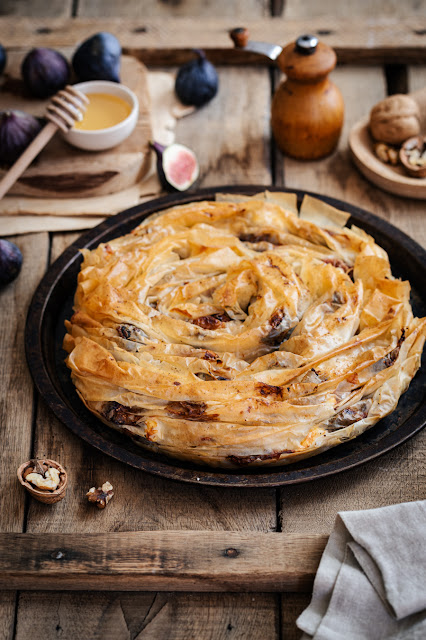 Tarte croustillante aux figues et feta