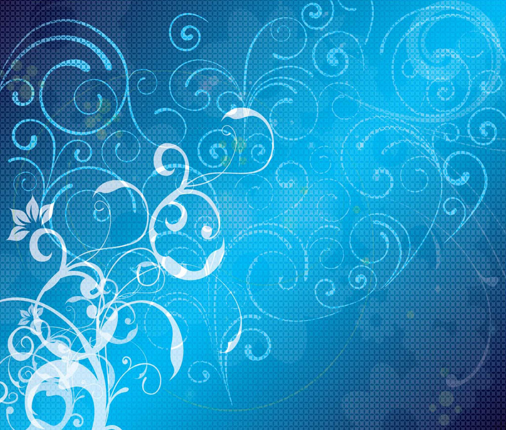... blue floral pattern background for your desktop, tablet, and