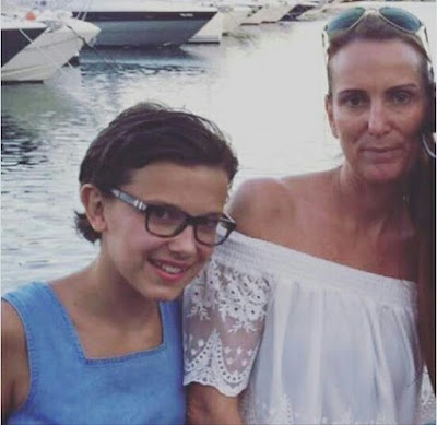 Millie Bobby Brown with her mother Kelly Brown