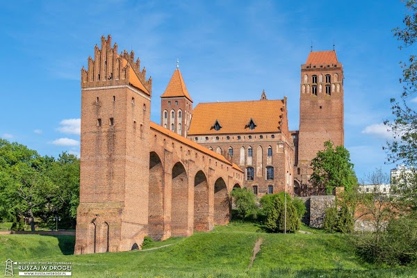 Widok na zamek i katedrę w Kwidzynie