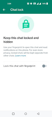 Whatsapp Chat Lock Kaise Kare