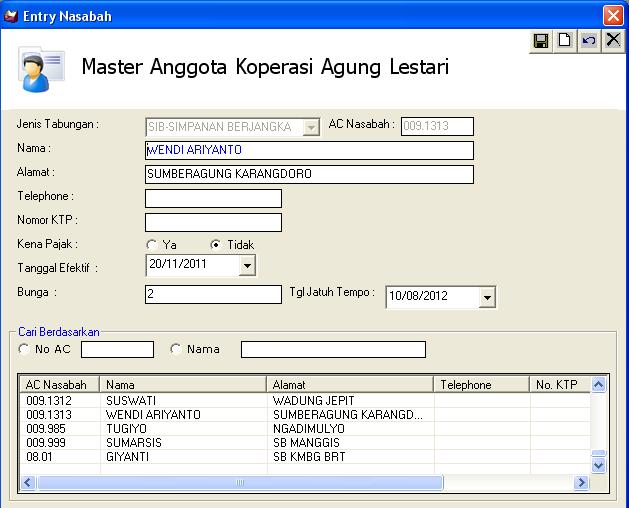 BINTANG KOMPUTER (Indahnya Berbagi) Software Koperasi