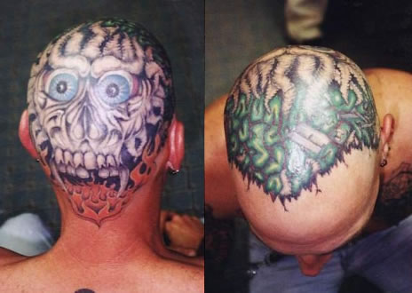 tattoo ideas for men. Shaving your Head tattoo ideas