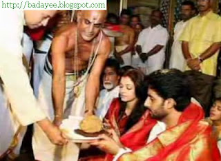 Aishwarya Rai and Abhishek Bachchan Wedding photo