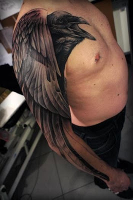 Raven Bird Tattoo