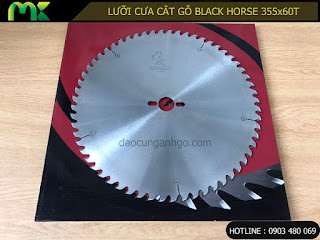 Lưỡi cưa cắt gỗ tự nhiên BLACK HORSE 355x60T