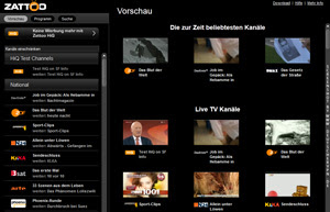 Zattoo Live TV