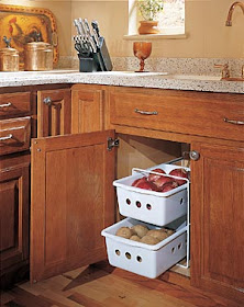 kitchen cabinet vegetable bin