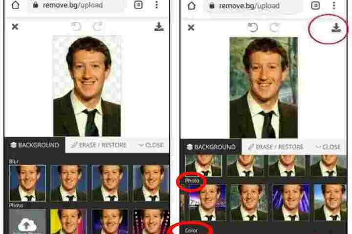Only 1 Click me online bina kisi app, photo ka pichhe ka background kaise badle