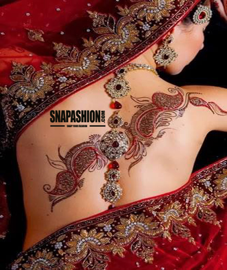 Sexy Mehndi Designs in 2015 for Hands and Back Side