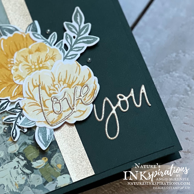 Two-Tone Flora Thank You card (close-up) | Nature's INKspirations by Angie McKenzie
