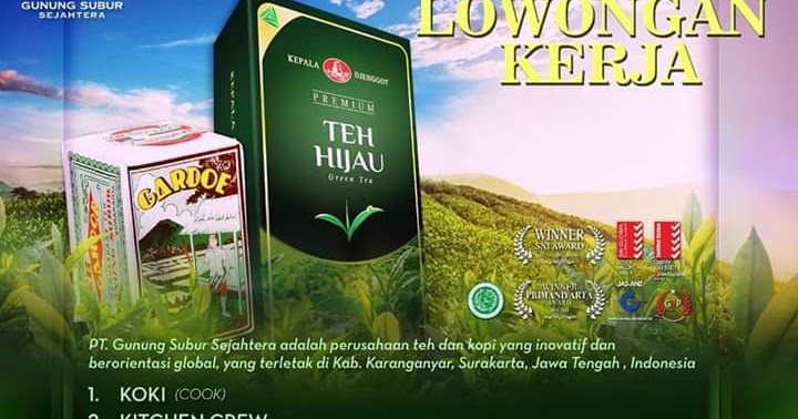 Lowongan kerja PT Gunung Subur Sejahtera Berbagai Posisi ...