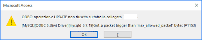 mysql odbc got a packet bigger than max_allowed_packet