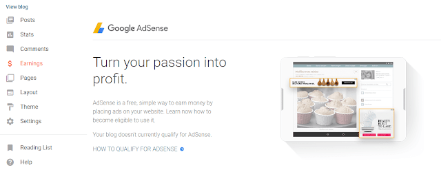 Cara Menampilkan Menu AdSense