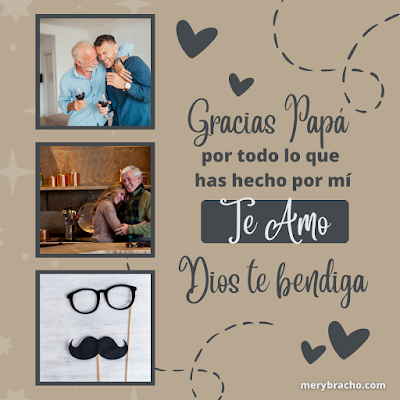 Gracias papa Dios te bendiga papá padre feliz dia