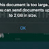 WhatsApp test delen van bestanden tot 2GB