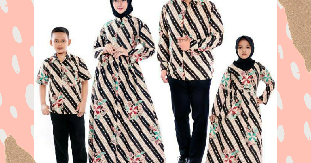 Batikcouple Store Setelan model baju gamis batik  couple 