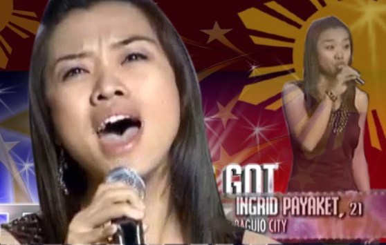 Ingrid Payaket,Pilipinas Got Talent