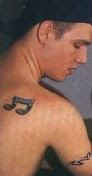 Nick Carter Music Notes Tattoos