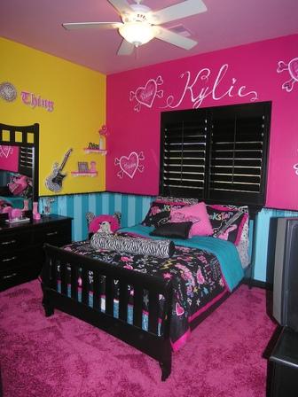 bedroom designs for girls Colorful Teen Bedroom Design Ideas 400x316