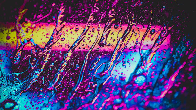 Multicolored, Drops, Surface