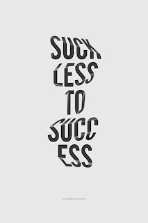suck less to success quotation and saying