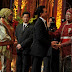 Yusril Ihza Mahendra memberi ucapan selamat kepada Presiden SBY di resepsi pernikahan Ibas dan Aliya