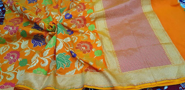 Silk Banaras handloom khaddi Saree