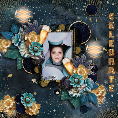 Layout created with the new Digital Scrapbooking Collection Let's Party by Sekada Designs