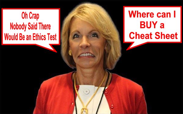 Image result for DeVos ethics