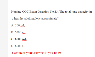 Nursing COC Exam Questions