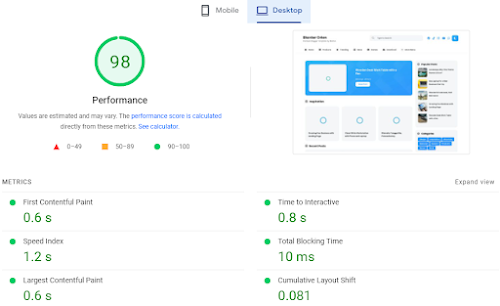 Blanter Orion Speedtest