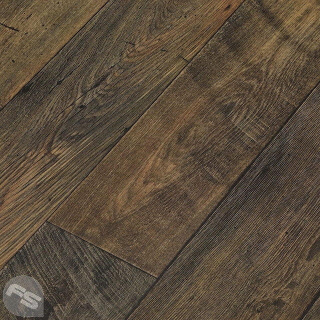 Brown wood effect flooring