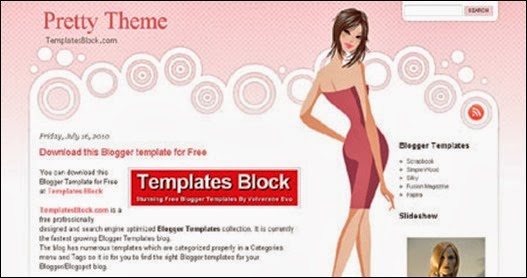 Pretty Theme Blogger Teması
