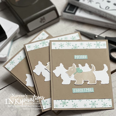 Christmas Scotties Christmas cards (supplies) | Nature's INKspirations by Angie McKenzie