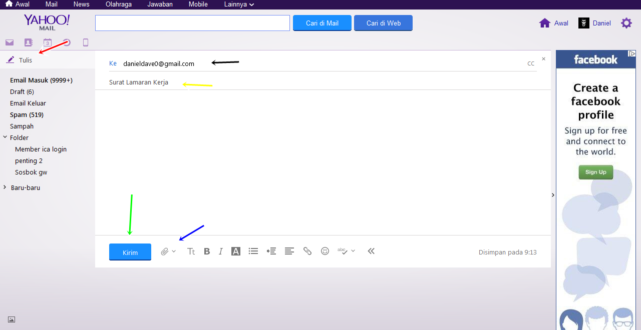 Cara Mengirim Lamaran Kerja Lewat Email Yahoo dan Gmail 