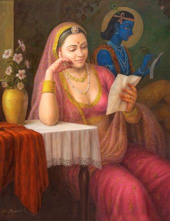 50 Most Beautiful Indian Women Paintings of All Times