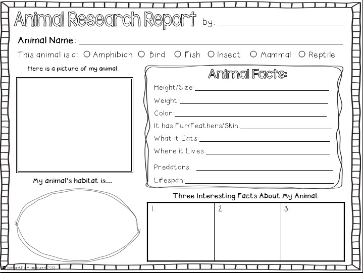 Animal rama Making Lemonade animal Diorama FREEBIE!  information and a report Grade: Second in worksheets