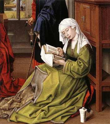 Magdalene Reading, 1445 by Belgian Renaissance Painter Rogier van der Weyden