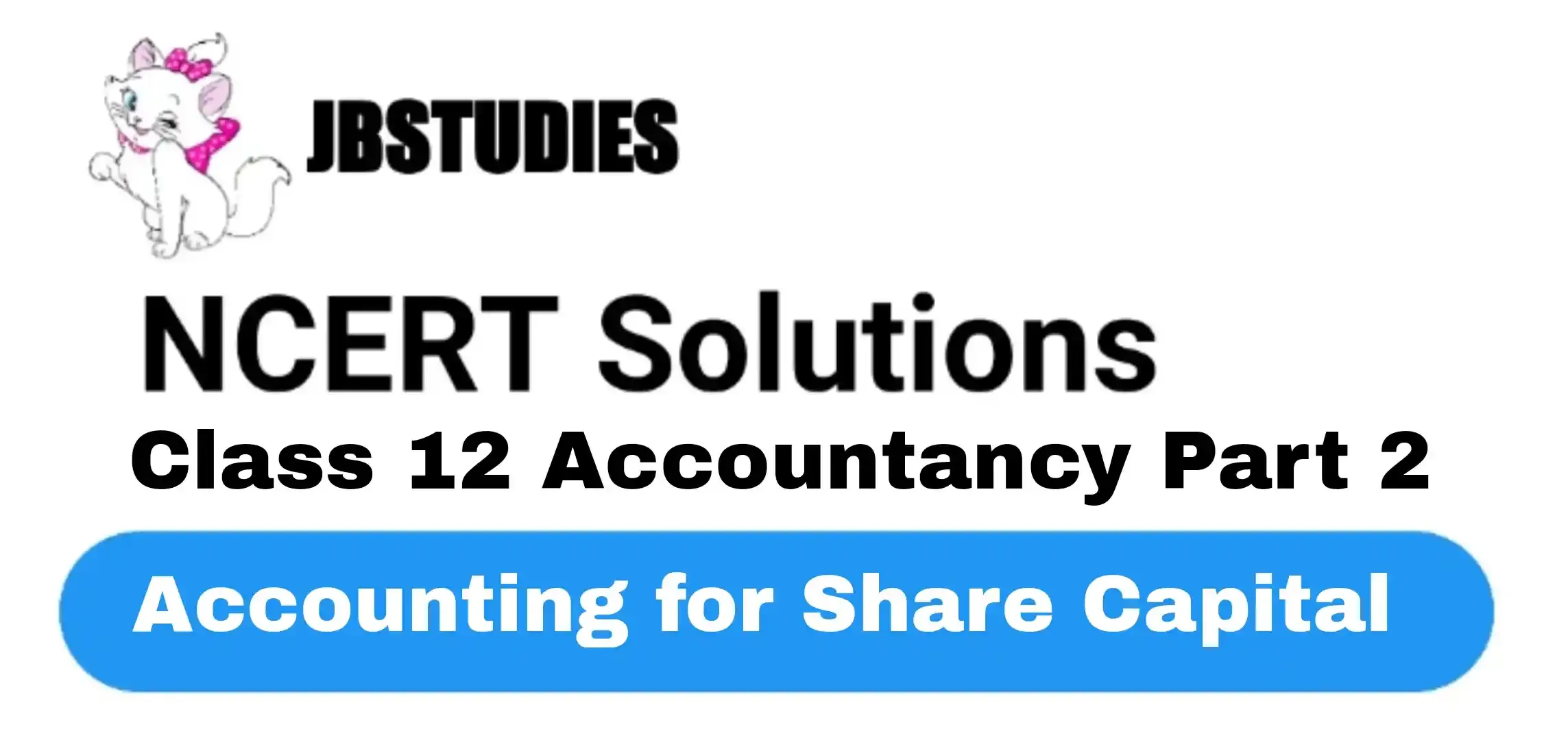 Solutions Class 12 Accountancy Part II Chapter -1 (Accounting for Share Capital)